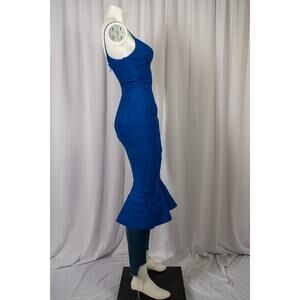 Maketina Mermaid Spaghetti Strap Bodycon Midi Bandage Dress Small